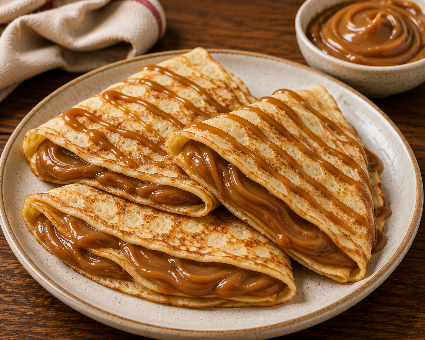 Panqueques con dulce de leche recipe — Argentinian dessert crepes