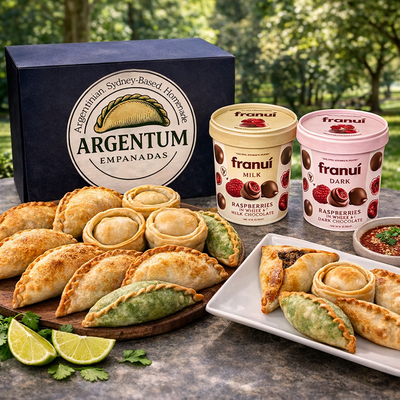 Treat Box with 36 empanadas and Franui