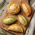 Chef’s Box of Argentum Empanadas with assorted Argentinian savoury and dessert empanadas, frozen and ready to bake, made in Sydney.