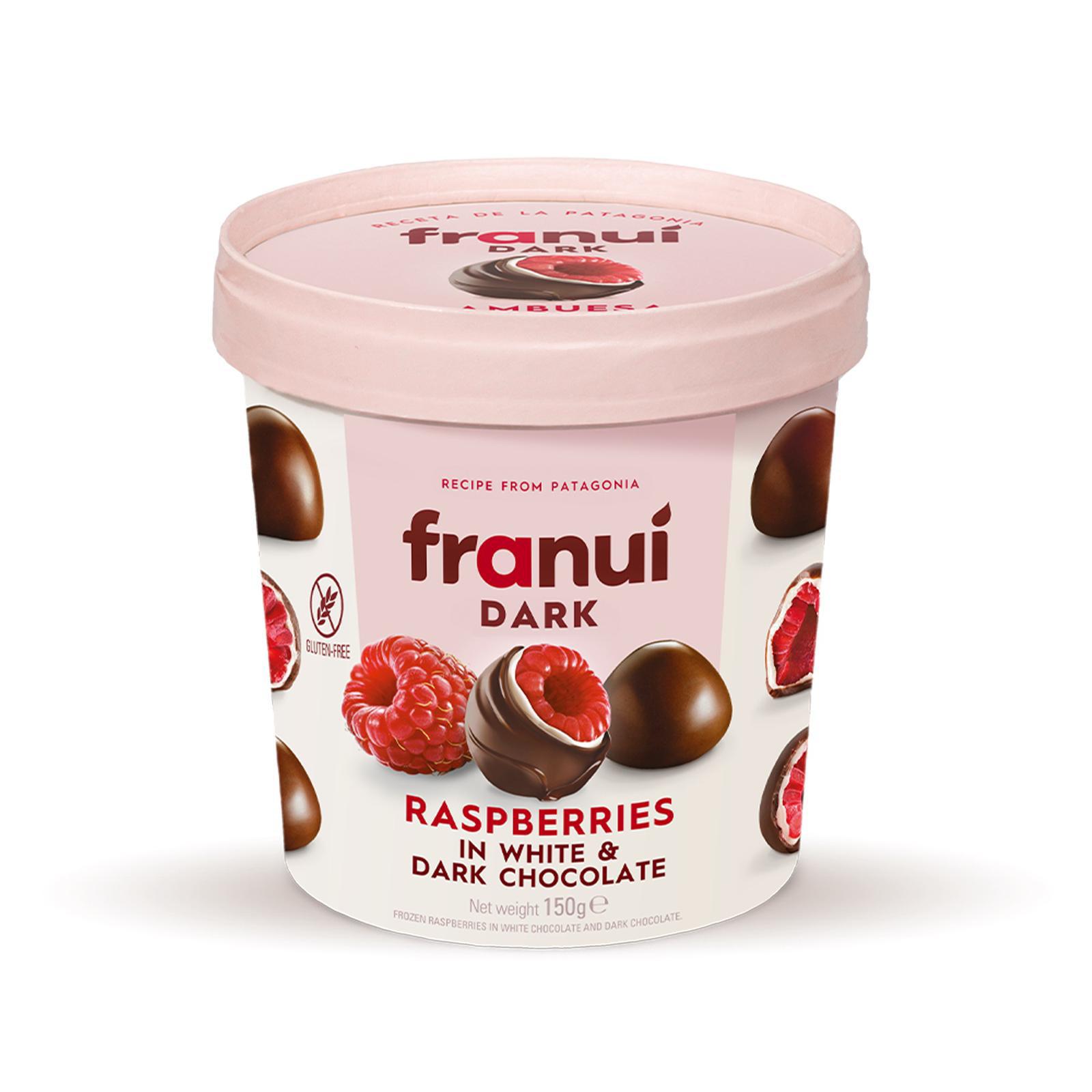 Franui Dark - Raspberries in White & Dark Chocolate