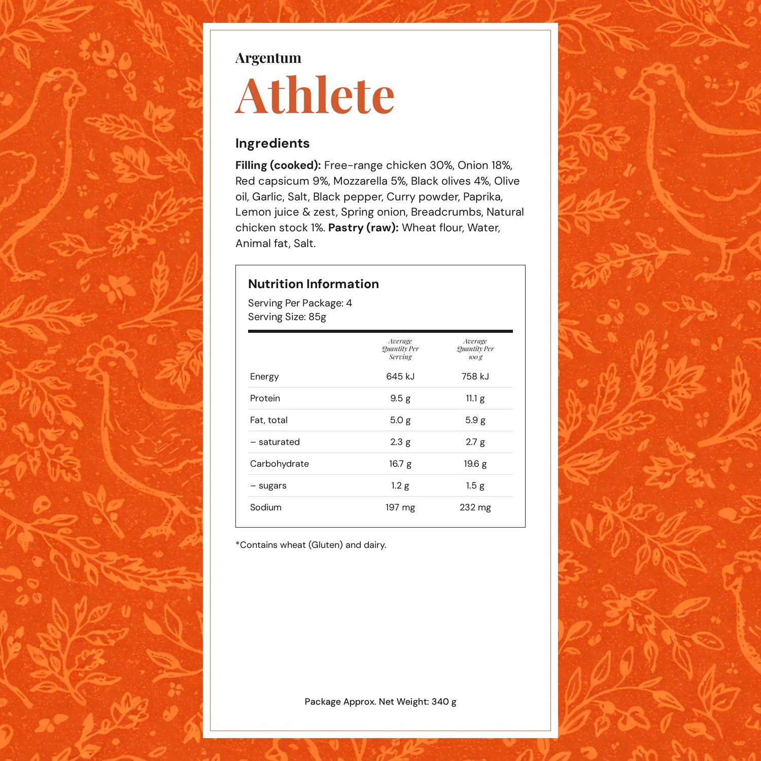 The Athlete (pack of 4) - Frozen