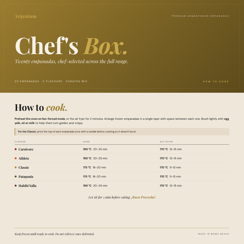 Argentum Chef’s Box (pack of 20) - Frozen