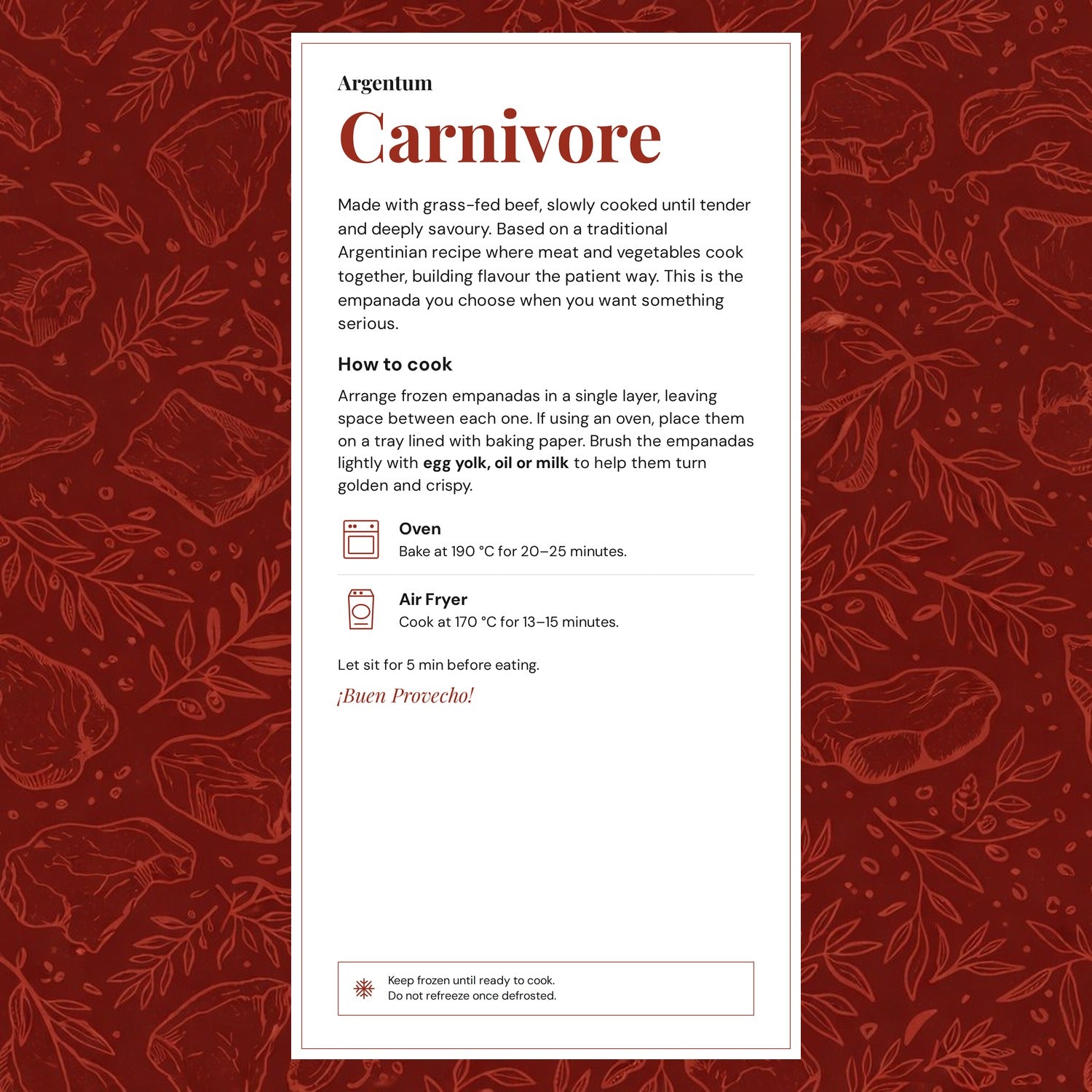 Carnivore (pack of 12) - Frozen