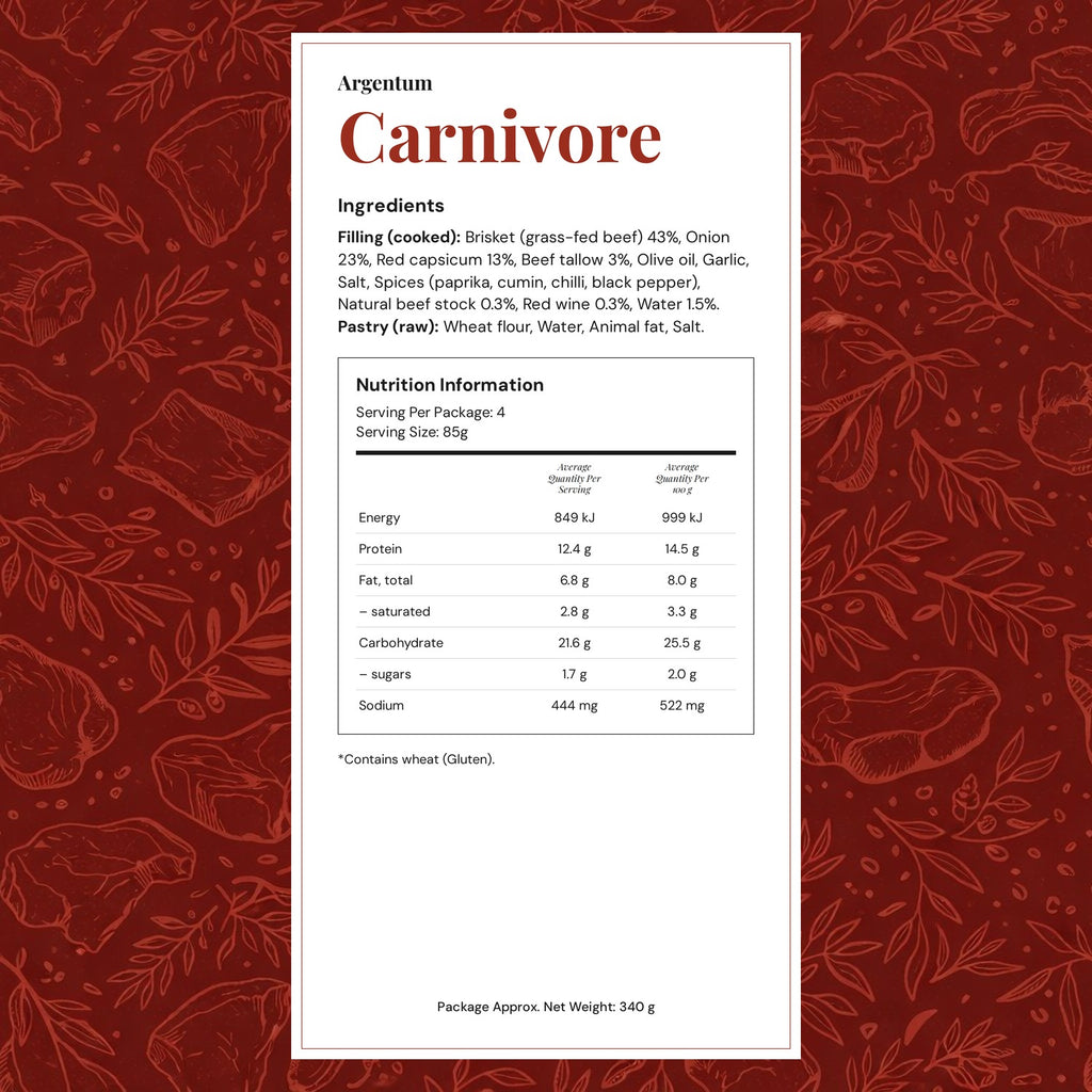 Carnivore (pack of 12) - Frozen