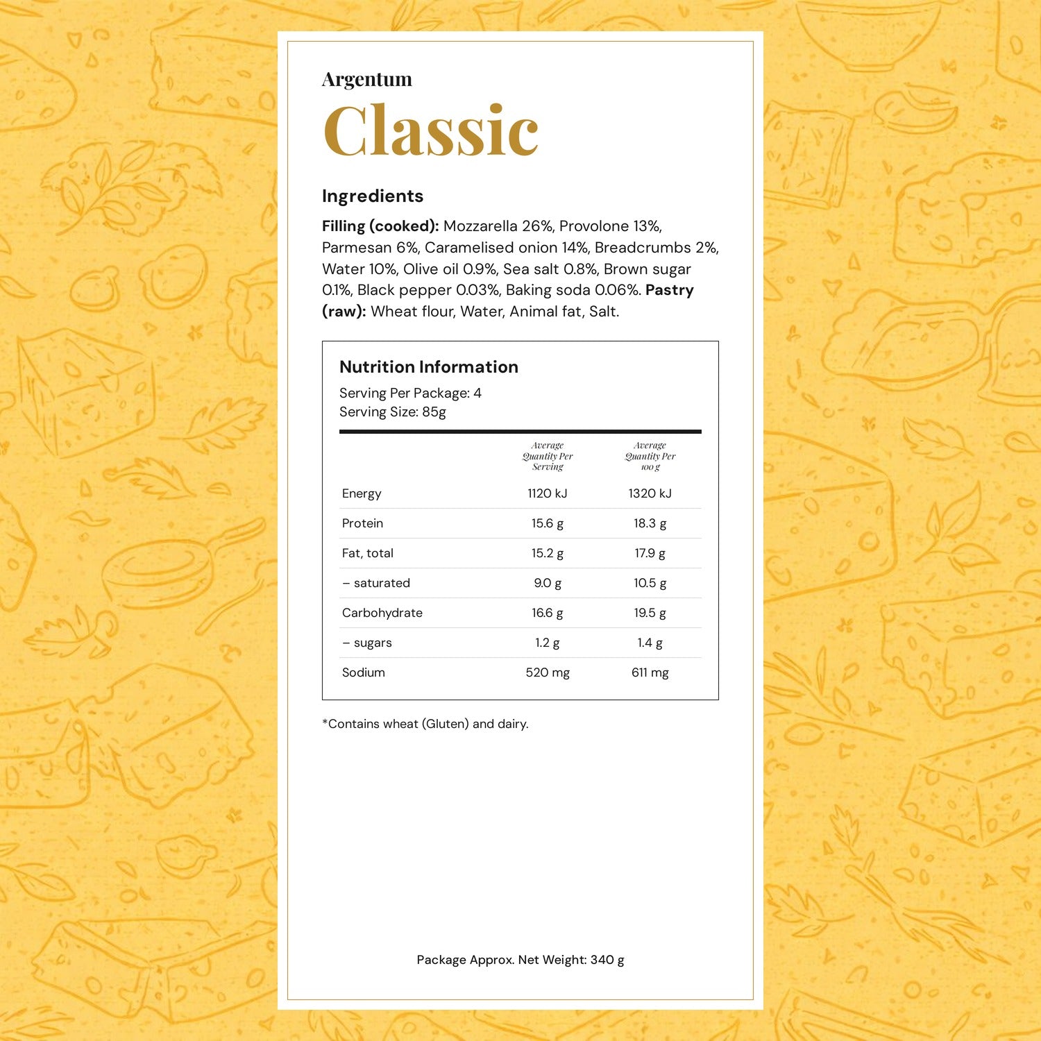 The Classic (pack of 4) - Frozen