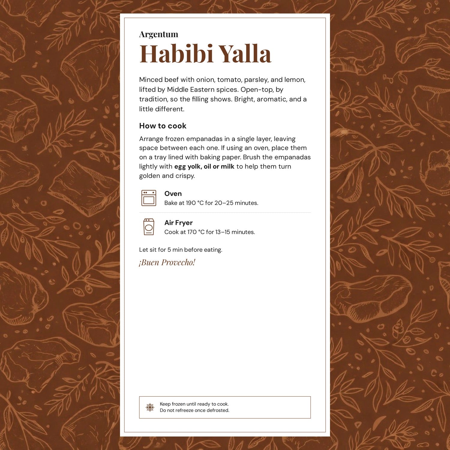 Habibi Yalla (pack of 4) - Frozen