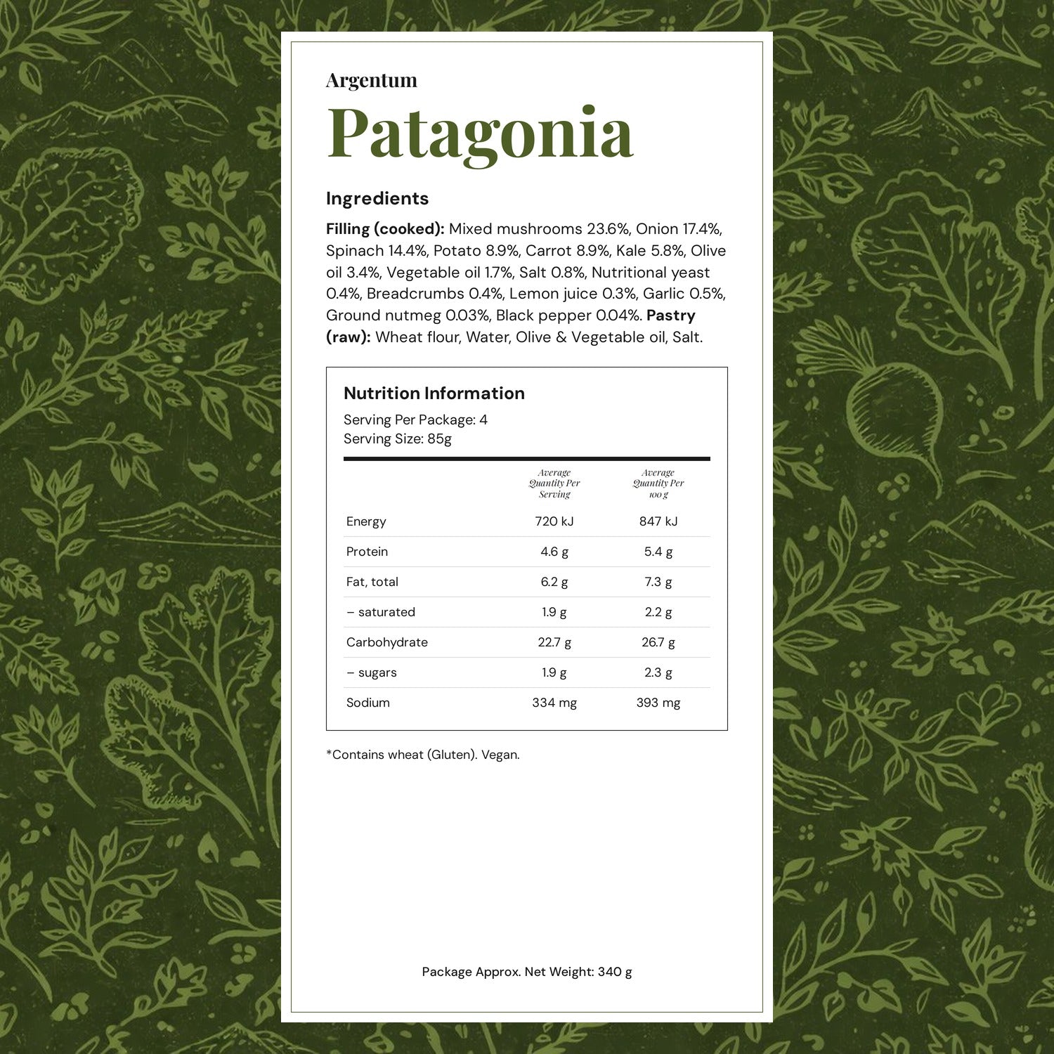 Patagonia (pack of 4) - Frozen